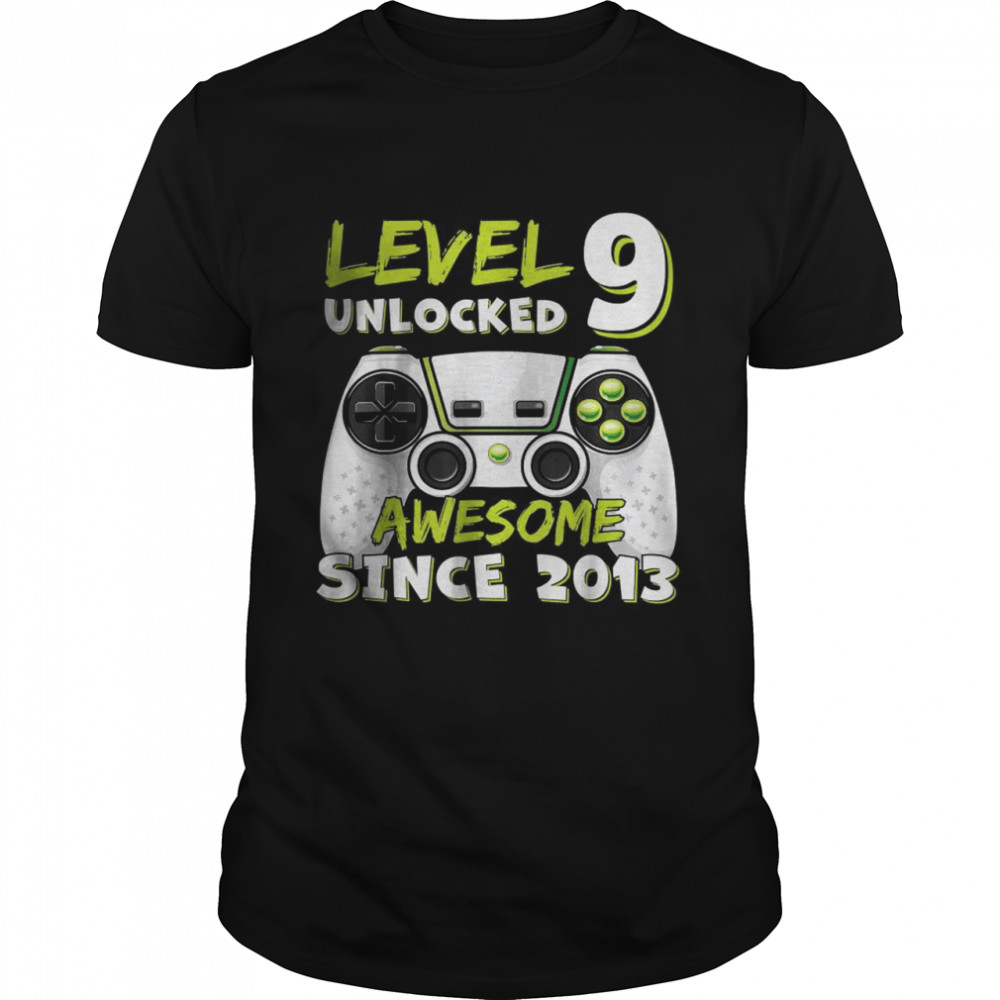 Level 9 Unlocked Awesome Since 2013 T-Shirt