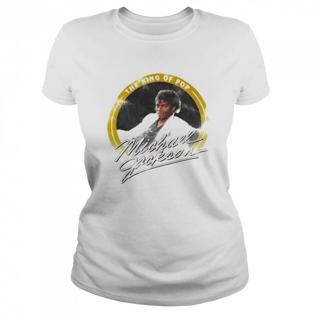 Michael Jackson The King Of Pop Thriller Oversized  Classic Women's T-shirt