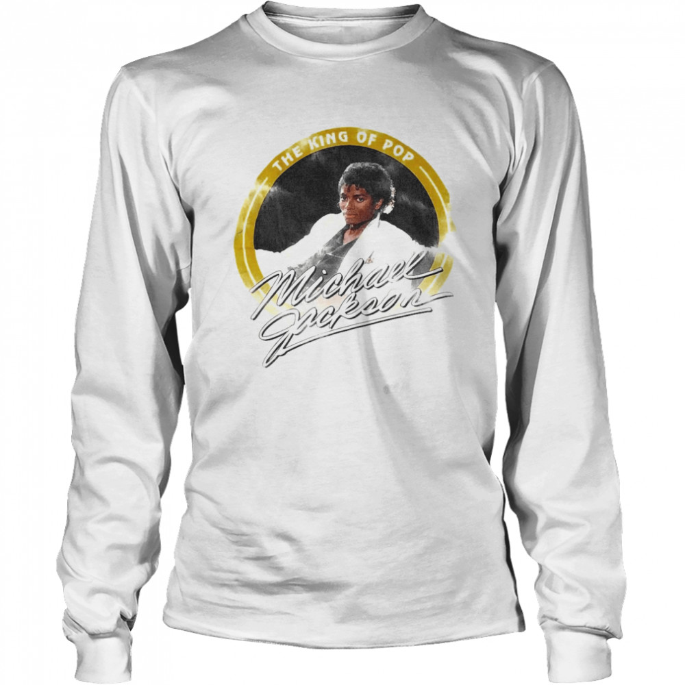 Michael Jackson The King Of Pop Thriller Oversized  Long Sleeved T-shirt