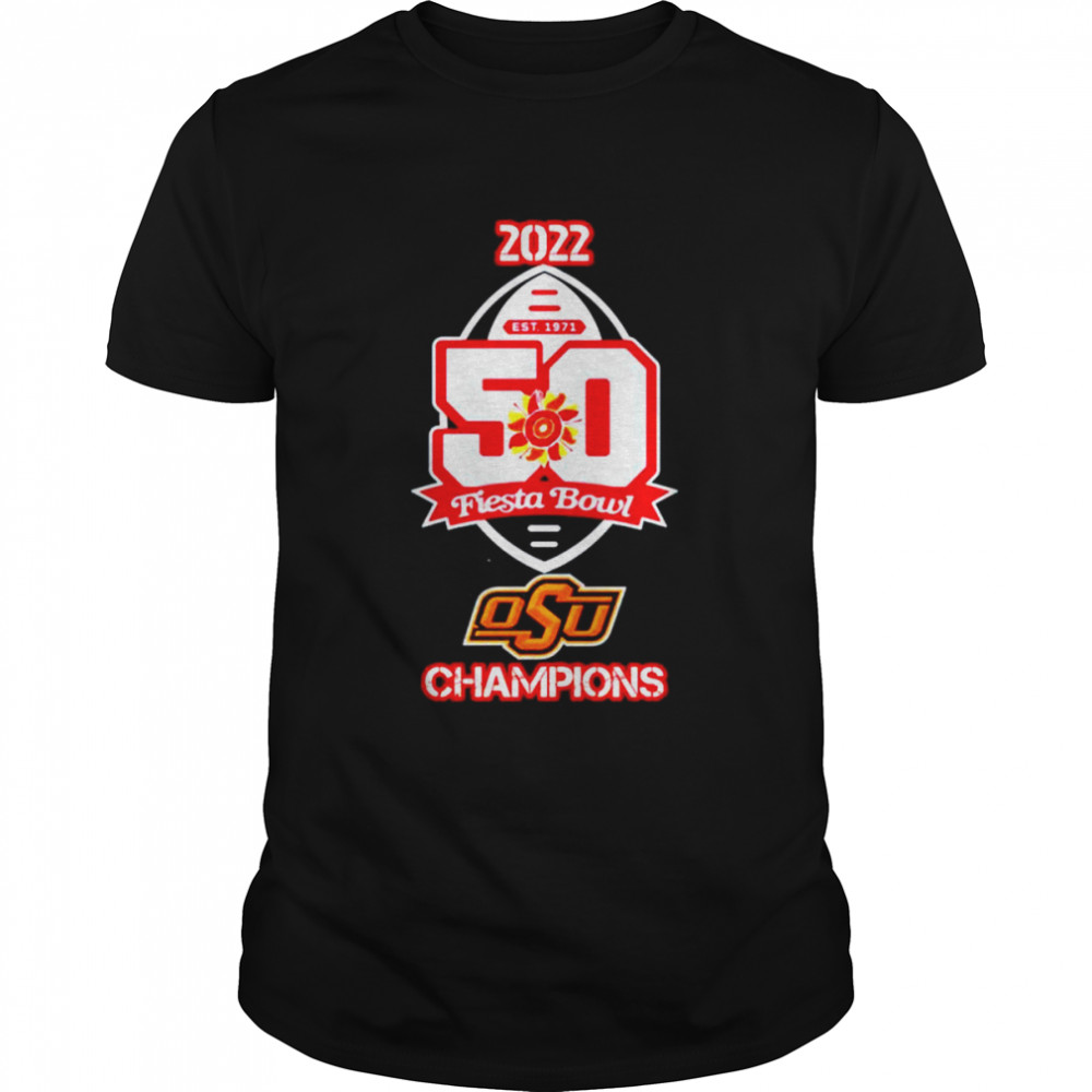 Oklahoma State Cowboys 2022 Fiesta Bowl Champions EST 1971 shirt