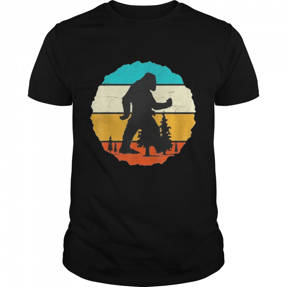 Sasquatch Conspiracy Theory Cryptozoology Retro Bigfoot shirt