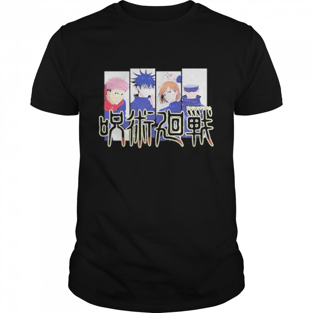 Jujutsu Kaisen Friends Gojo Megumi Yuji Nobara Shirt