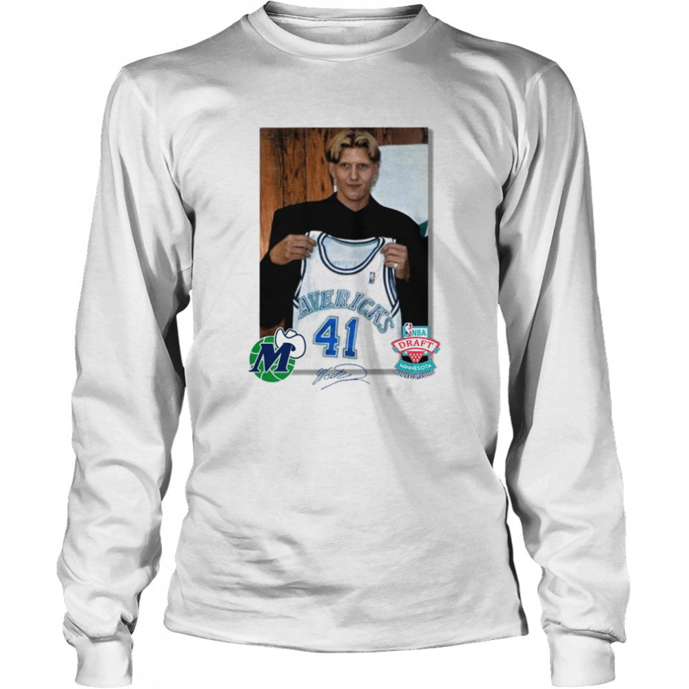 Swish41 Dirk Nowitzki Draft Jersey  Long Sleeved T-shirt