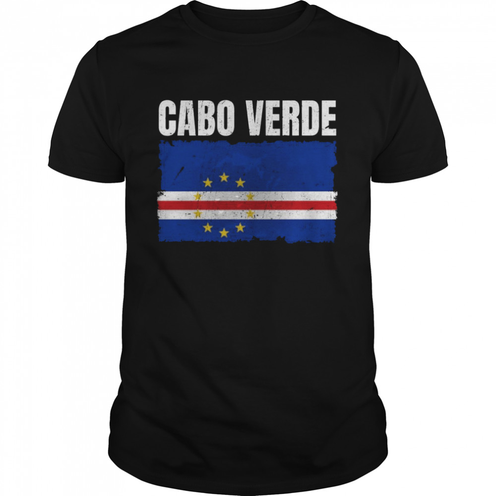Cabo Verde Flag Print Cape Verdean Shirt