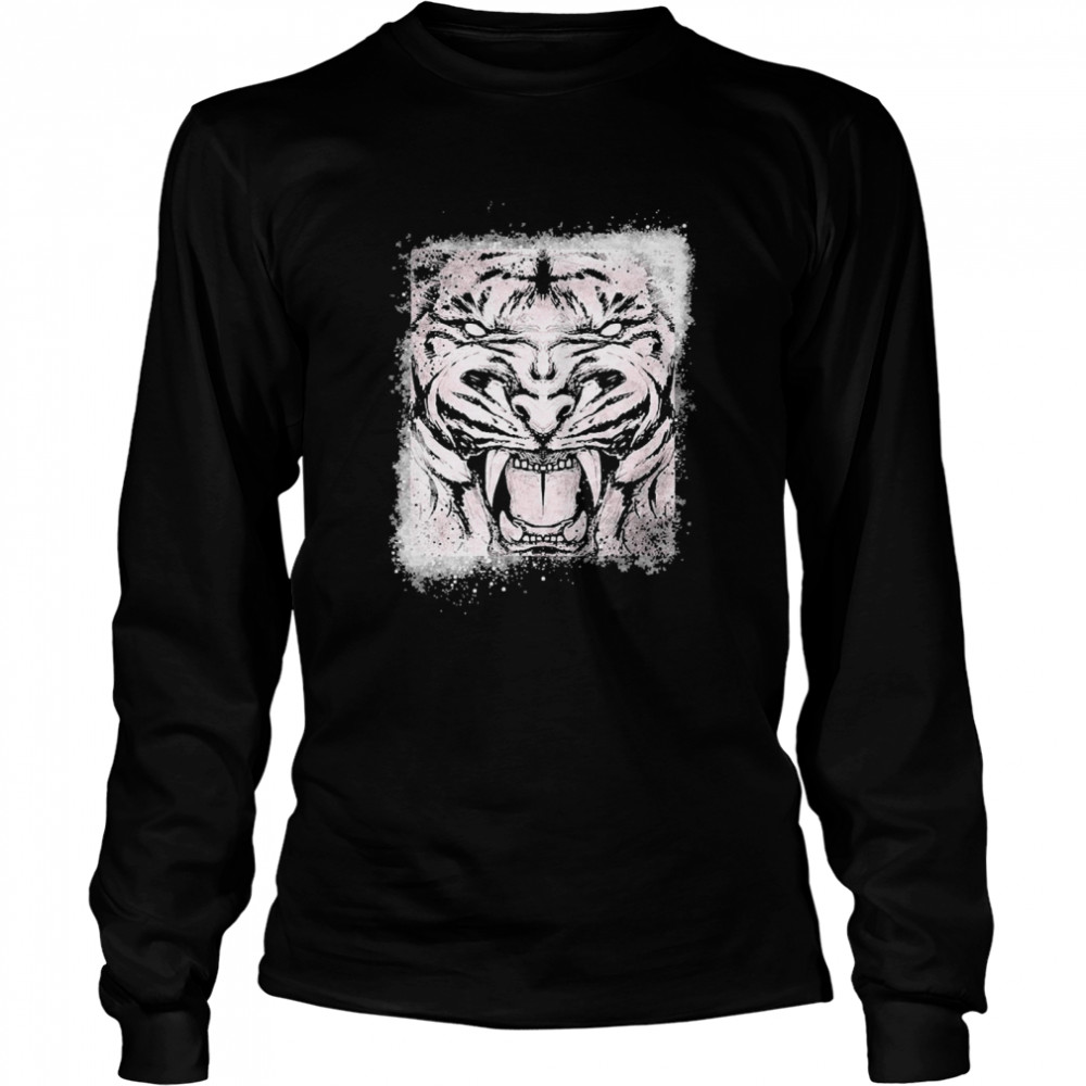 Furchtloser Weißer Tiger  Long Sleeved T-shirt