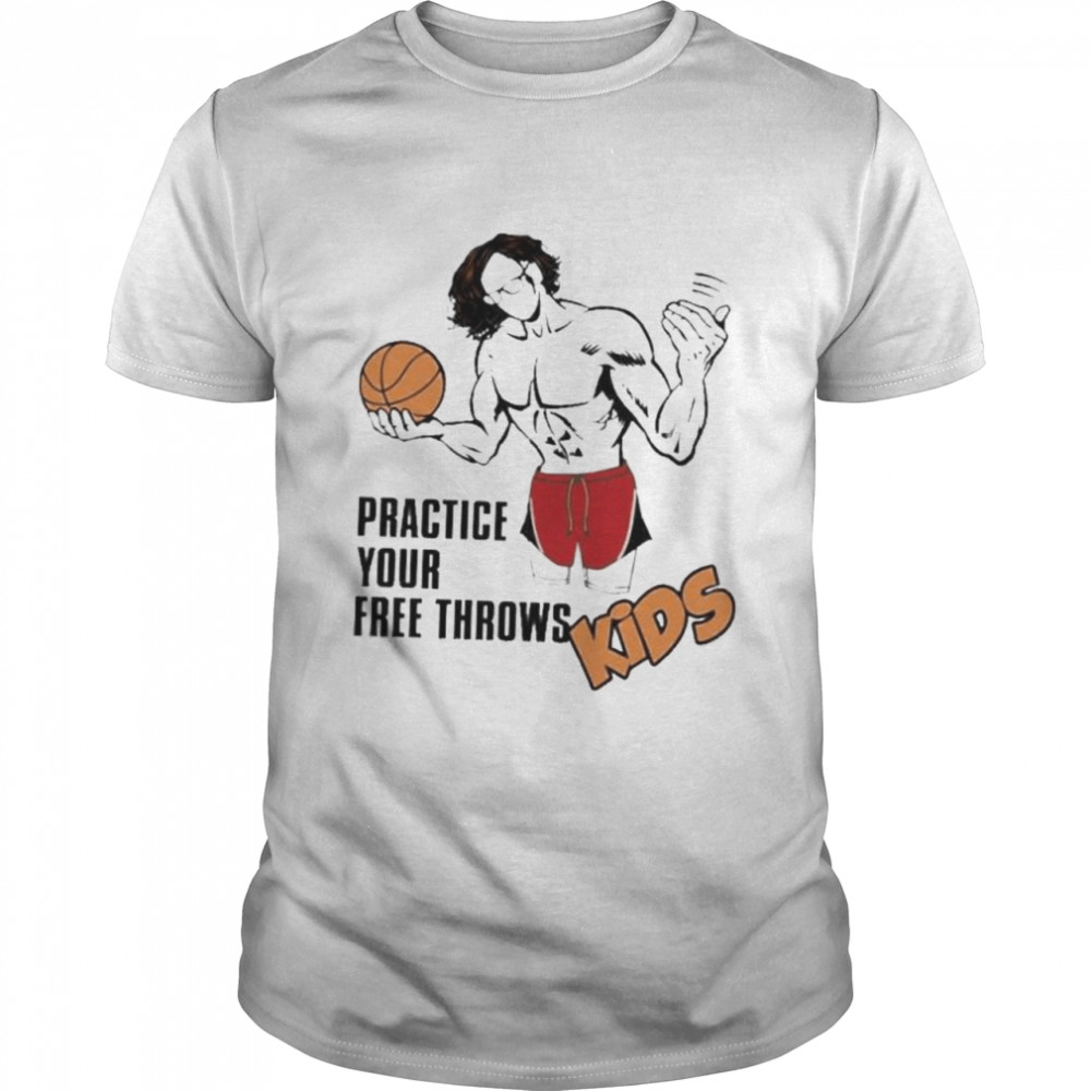 Nick Buccelli practice your free throws kids shirt