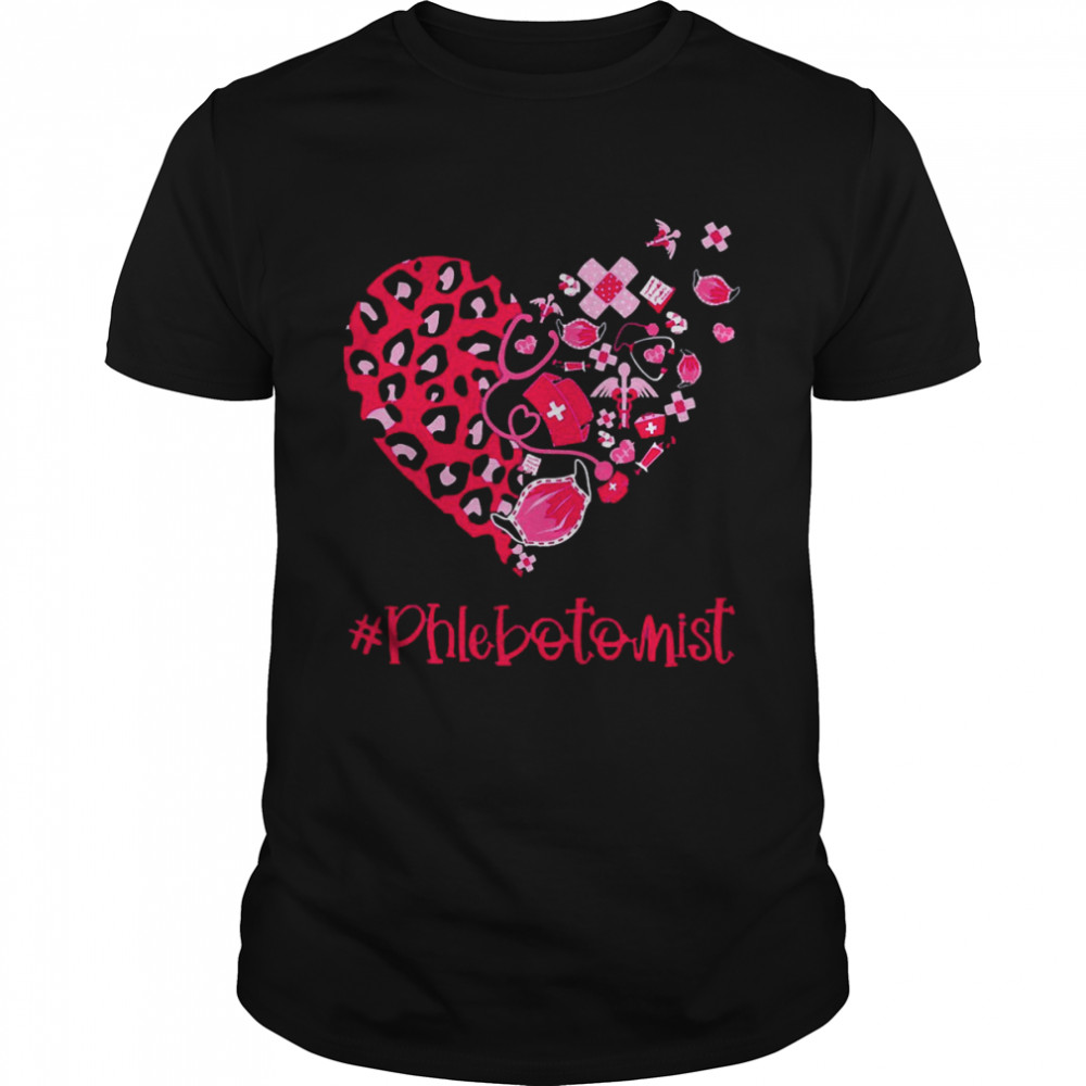 Nurse Valentine Mask Phlebotomist Shirt