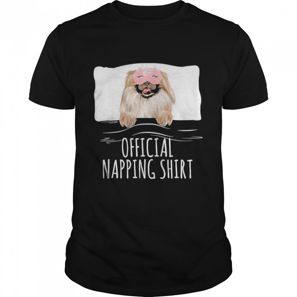 Pekingese Unicorn Sleep Mask Official Napping Shirt