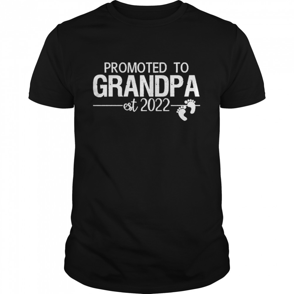 Promoted To Grandpa 2022 Shirt