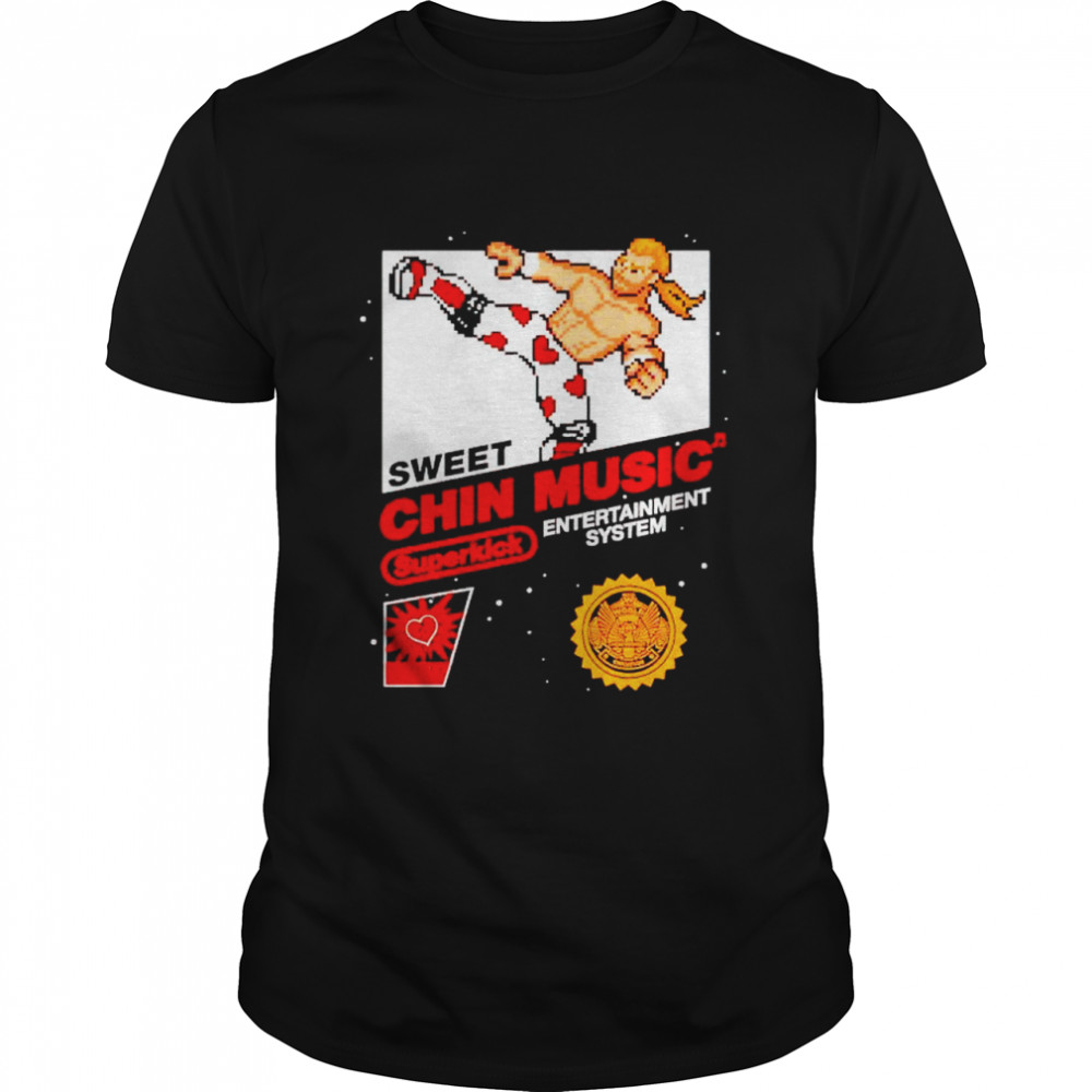 Shawn Michaels sweet chin music entertainment system shirt