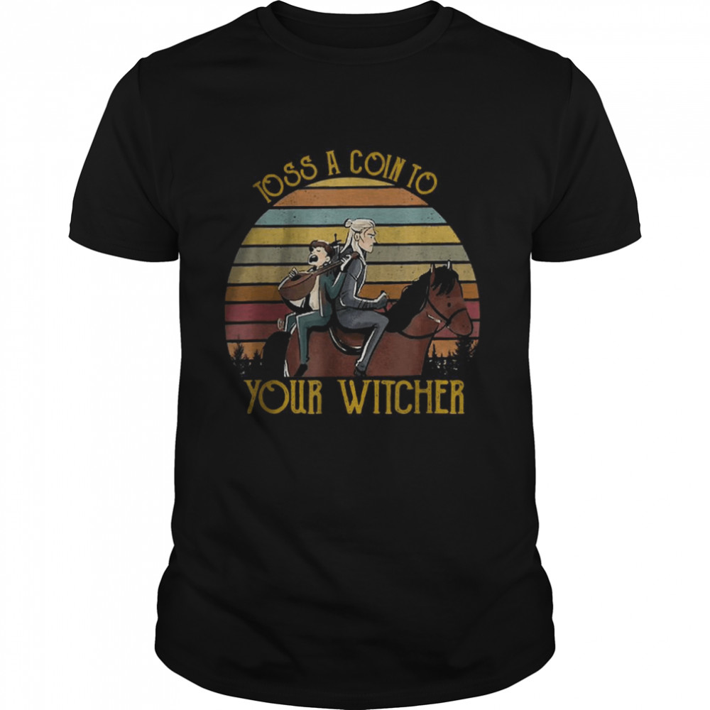 Toss A Coin To Your Witcher Retro Vintage T-Shirt