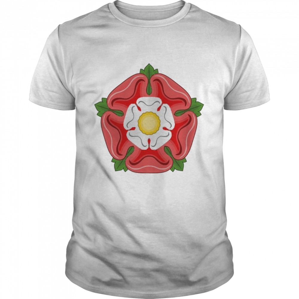 Tudor Rose Union York Lancaster Flower Graphic Shirt