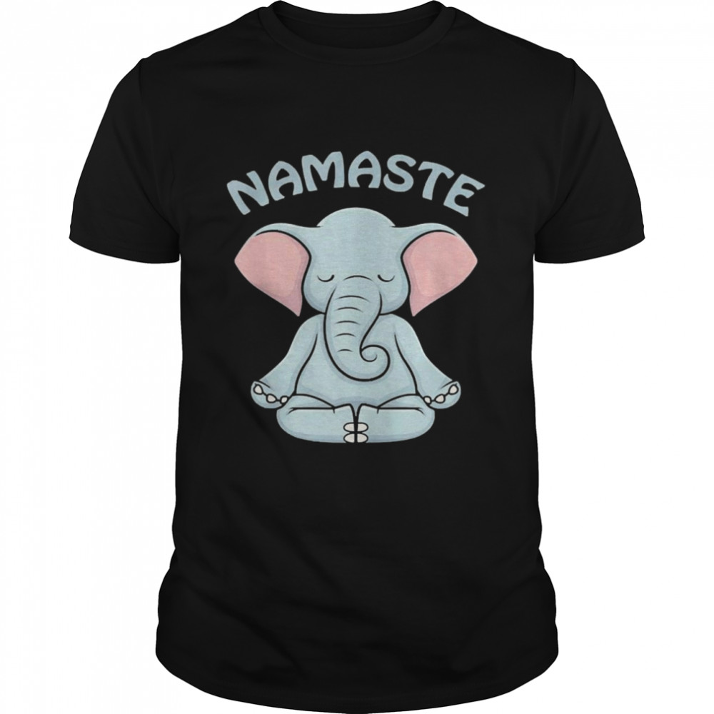 Elephant Yoga Elephant Namaste Hatha Yoga Shirt