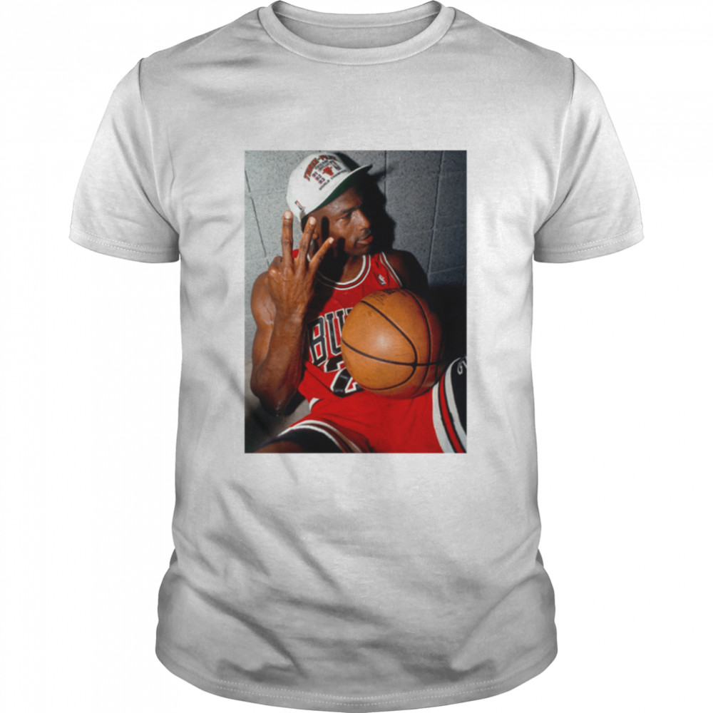 Michael Jordan Three Fingers Shirt