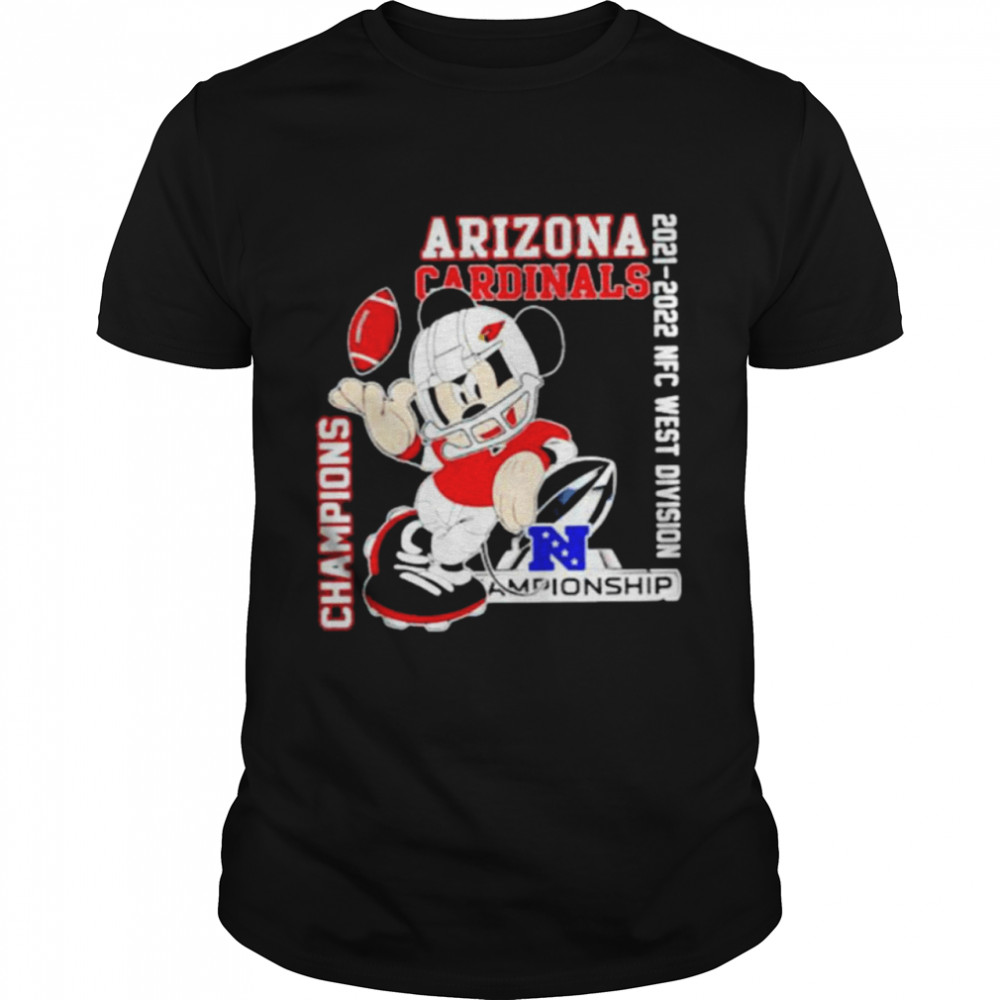 Mickey Mouse Arizona Cardinals Football 2022 NFC West Division New Shirt