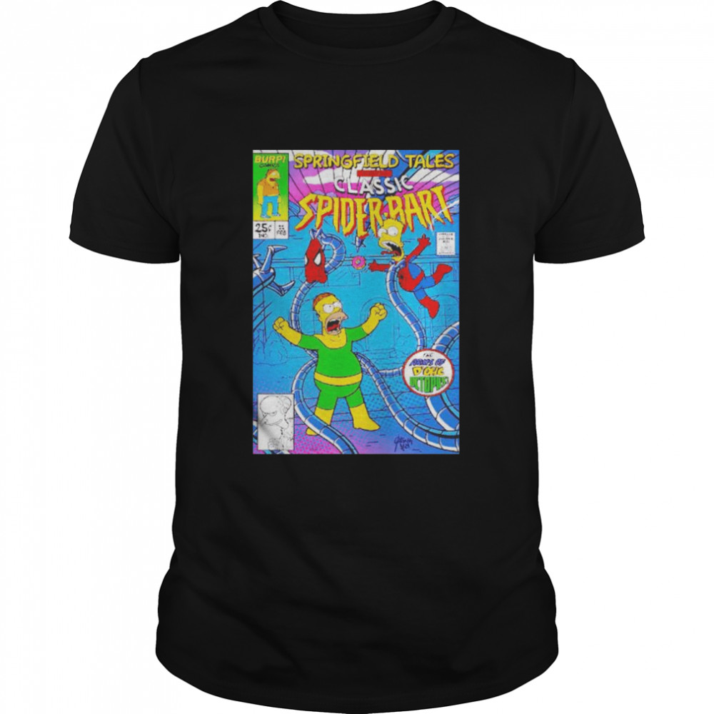 Simpsons springfield tales classic spider bart shirt