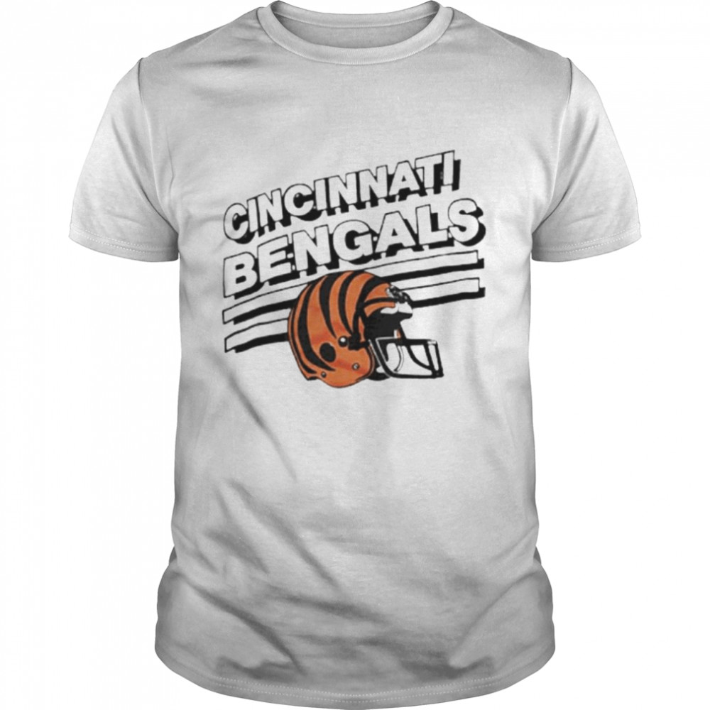 Cincinnati Bengals Orange Stripes Tri-Blend Shirt