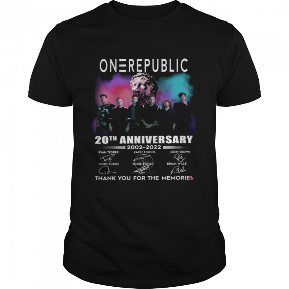 On republic 20th anniversary 2002-2022 thank you for the memories shirt