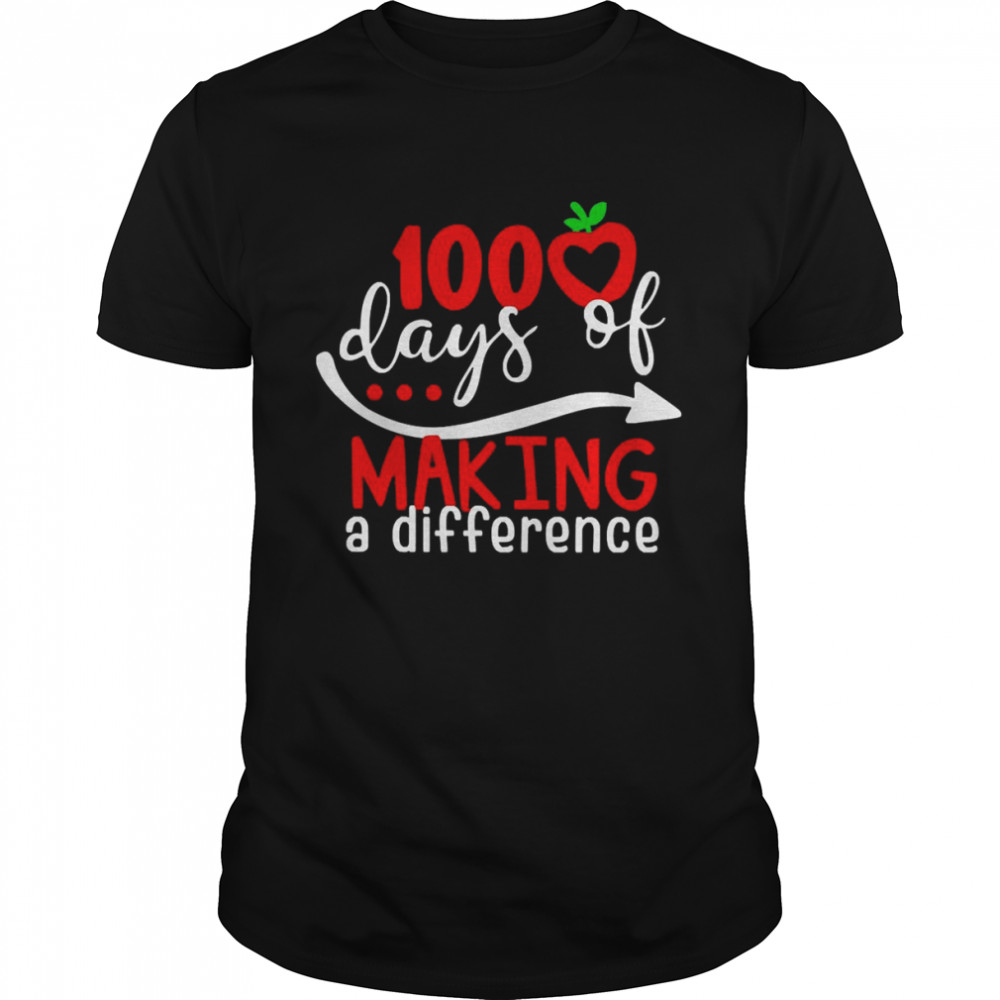 100 Days Of Making A Difference Shirt