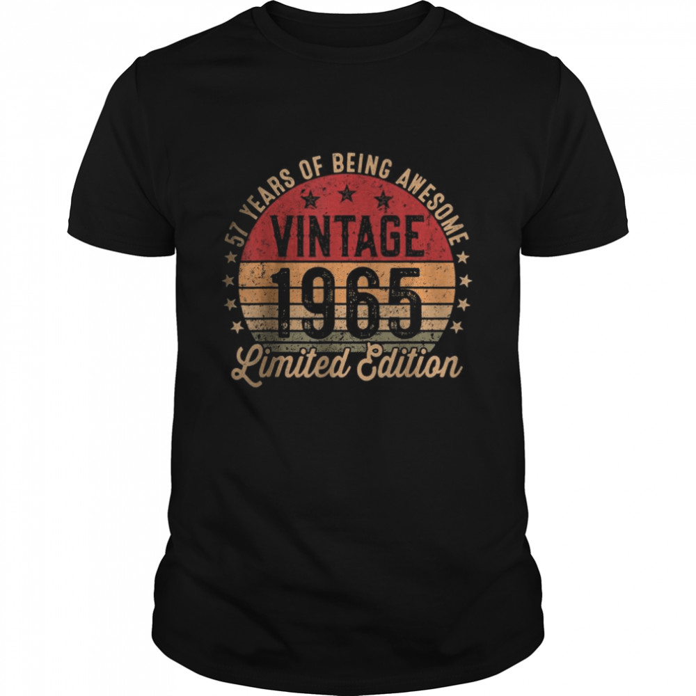 57 Year Old Vintage 1965 Limited Edition 57th Birthday T-Shirt