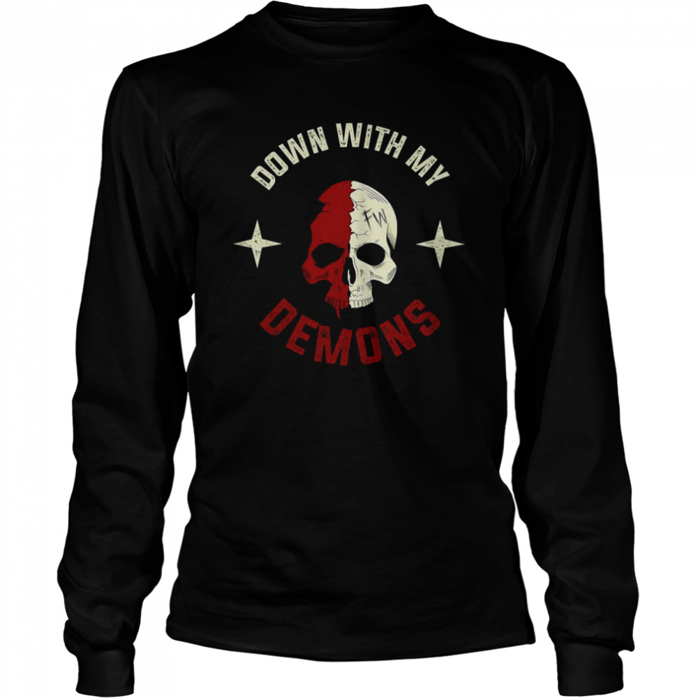 Down With My Demons  Long Sleeved T-shirt