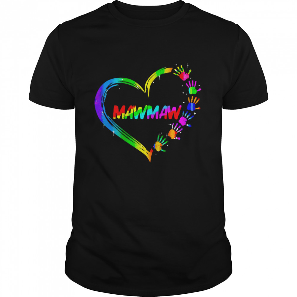 Gradient Heart Shape Mawmaw Shirt