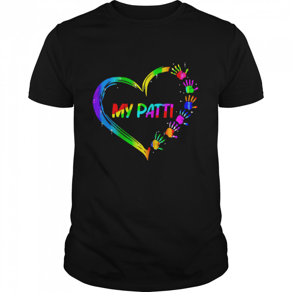 Gradient Heart Shape My Patti Shirt