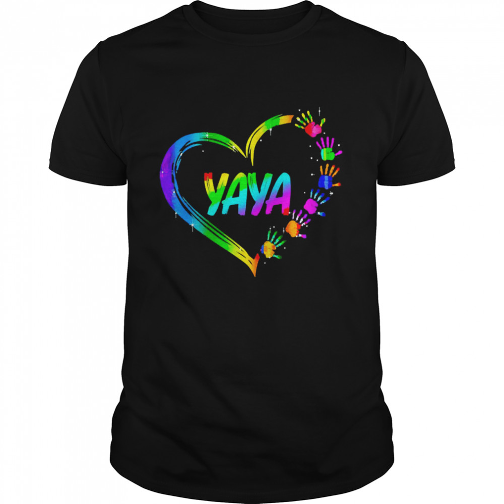 Gradient Heart Shape Yaya Shirt