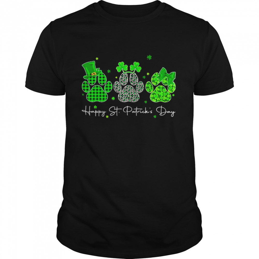 Happy St. Patricks Day Patrick Paws Shirt