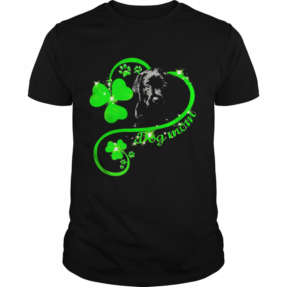 St Patricks Day Lucky Mom Black Labrador Pup Shirt