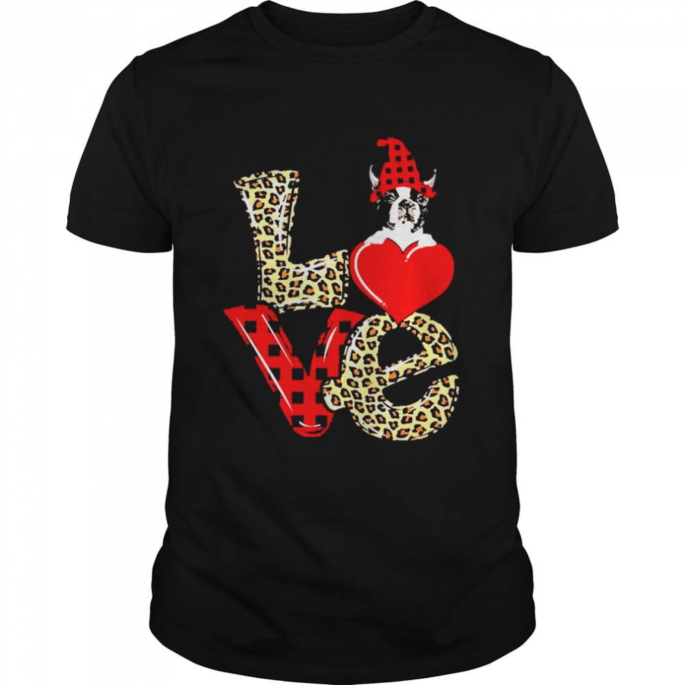 Sweet Love Black Boston Terrier Shirt