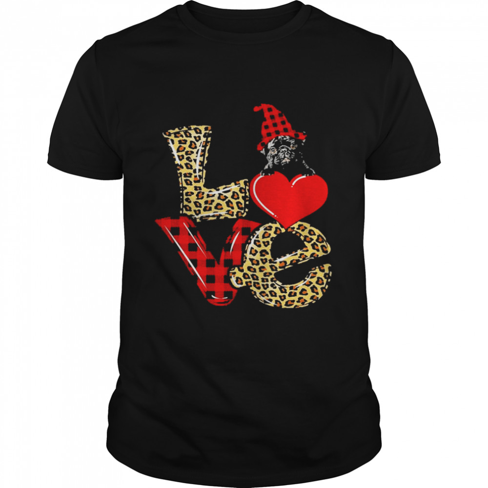 Sweet Love Black Pug Shirt