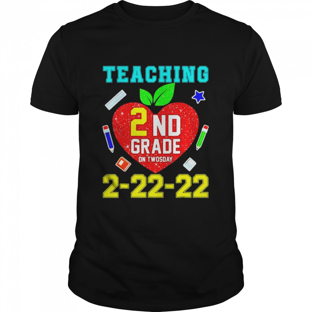 Teaching Kindergarten Grade On Twosday 2 22 22 22nd Teachers shirt