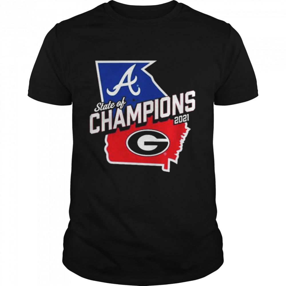 Georgia Bulldogs X Atlanta Braves Fanatics Branded Women’s 2021 State Of Champions shirt