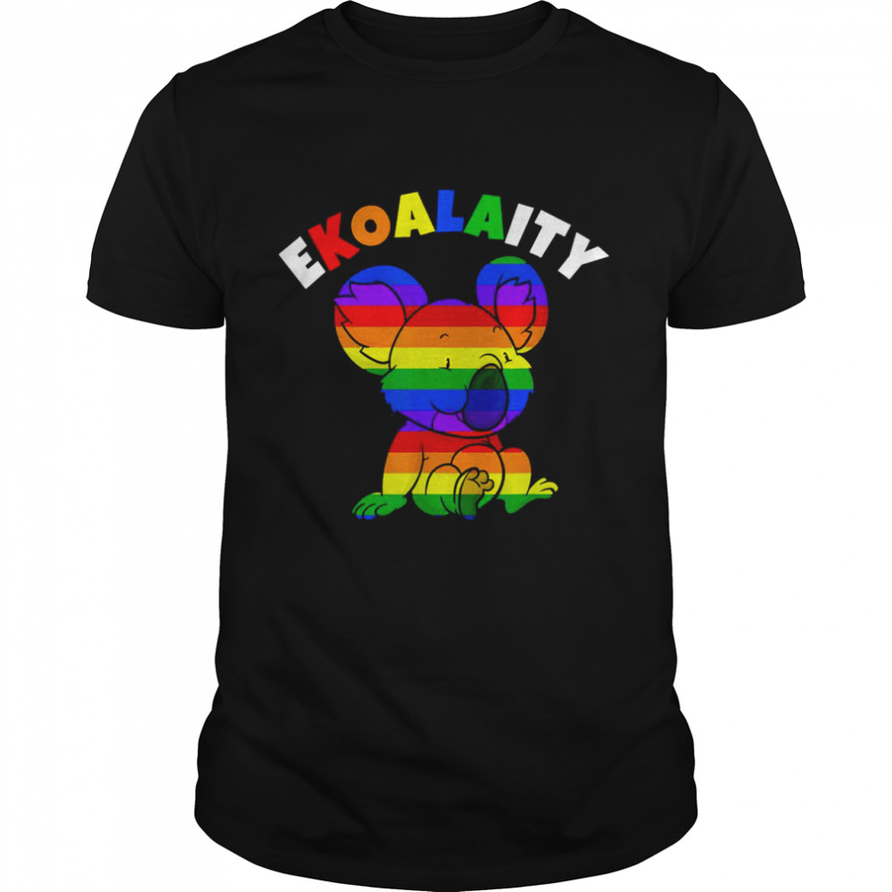 Koala Rainbow Flag Gay Pride E Koala Ity Toddler Shirt