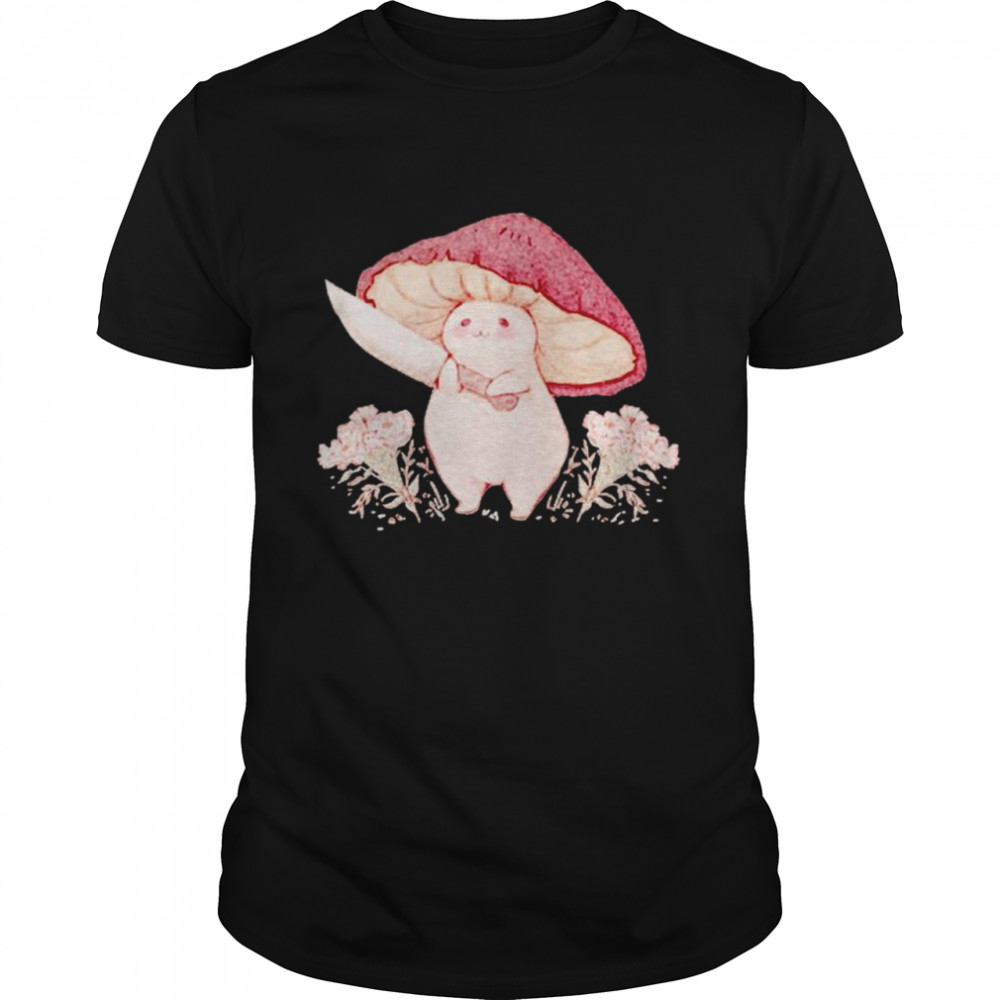 Mushroom with a knife shirt