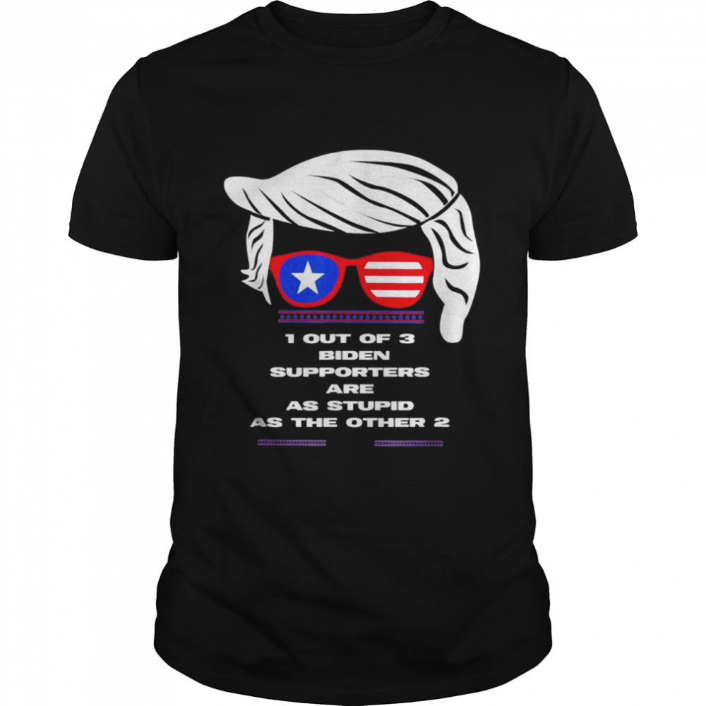 Patriotic President Election Joke Biden Supporter Are Stupid shirt