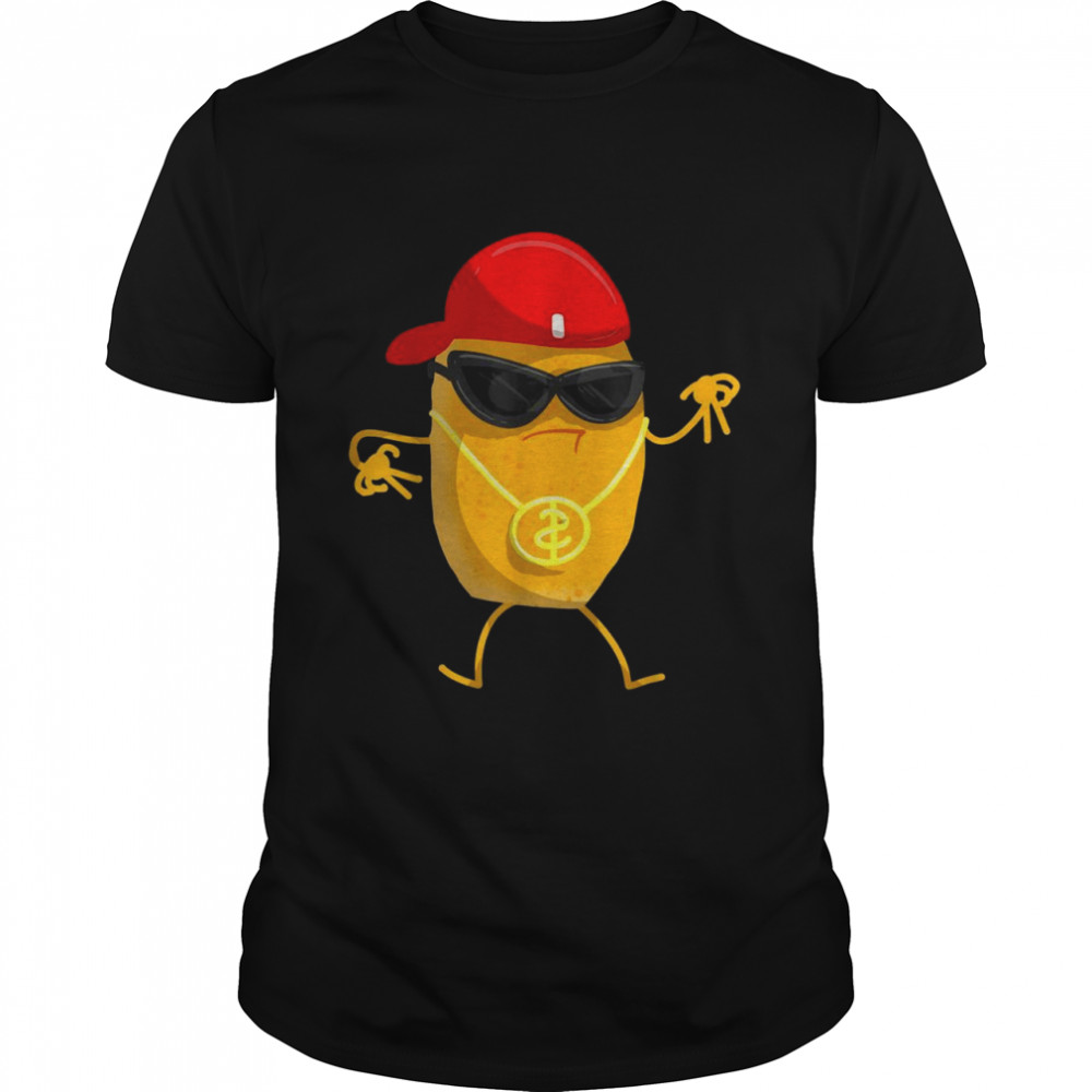 Chicken Nugget Gift For Kids Cool Gangster Nug Life Shirt