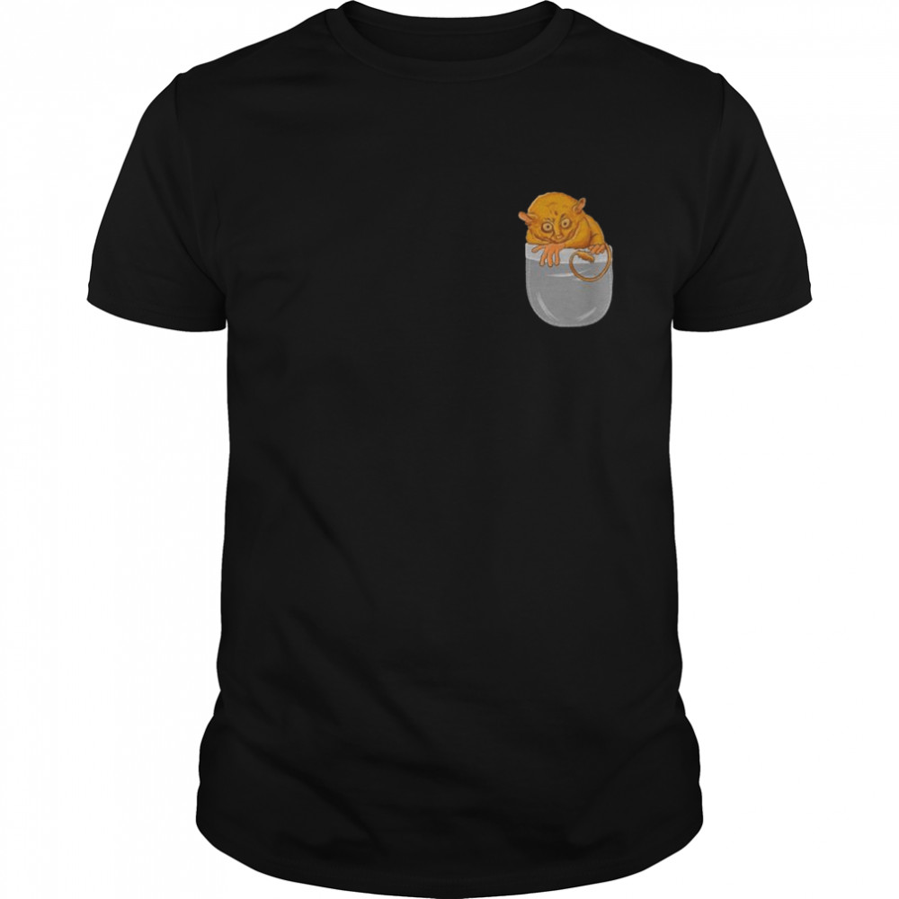 Monkey in breast pocket Maki Mini Monkey Shirt