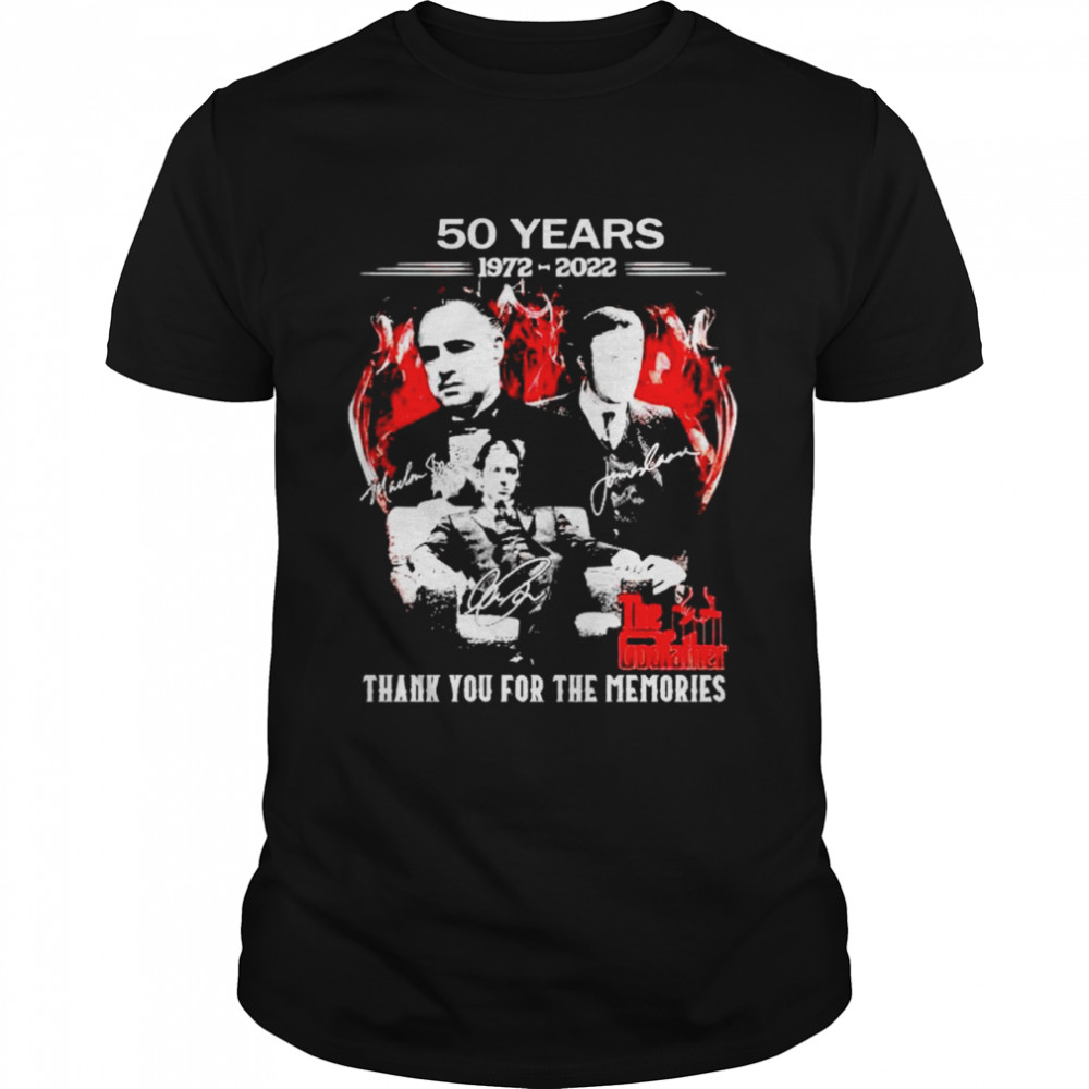 50 years The God Father 1972 2022 thank you for the memories shirt