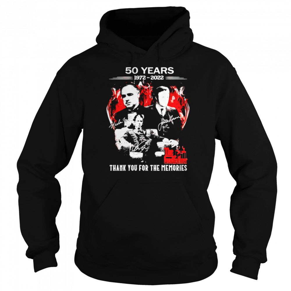 50 years The God Father 1972 2022 thank you for the memories shirt Unisex Hoodie