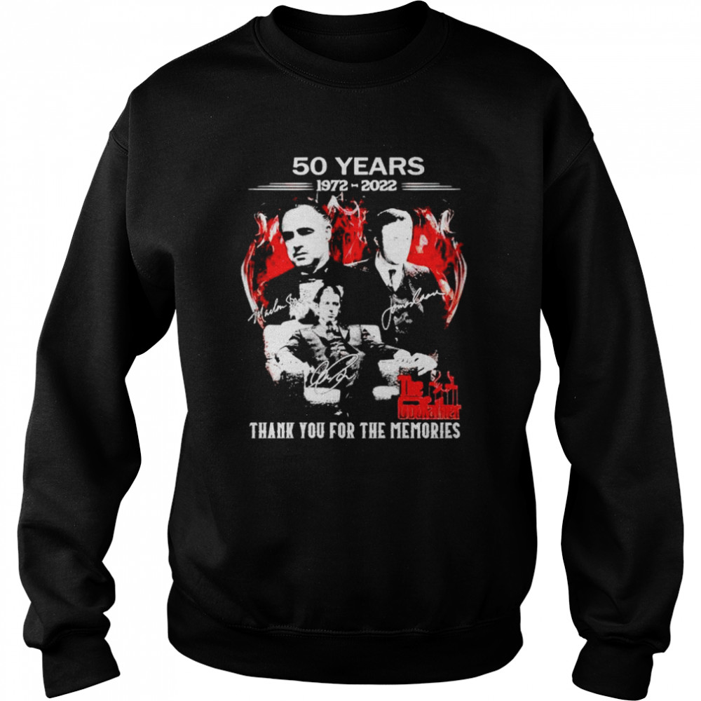 50 years The God Father 1972 2022 thank you for the memories shirt Unisex Sweatshirt