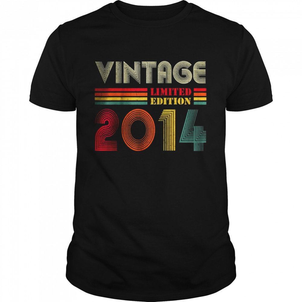 8 Year Old Vintage 2014 Limited Edition 8th Birthday Shirt