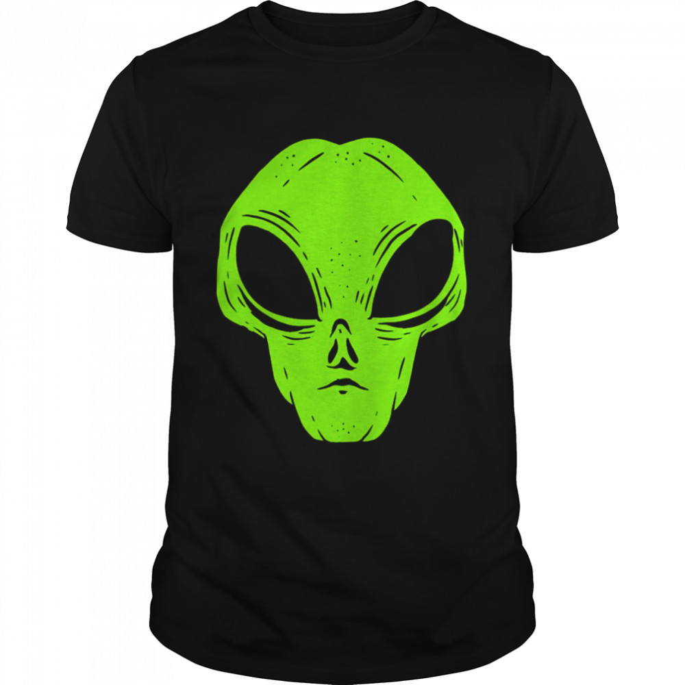 Alien Face For UFO Believer Sci Fi Martian Shirt