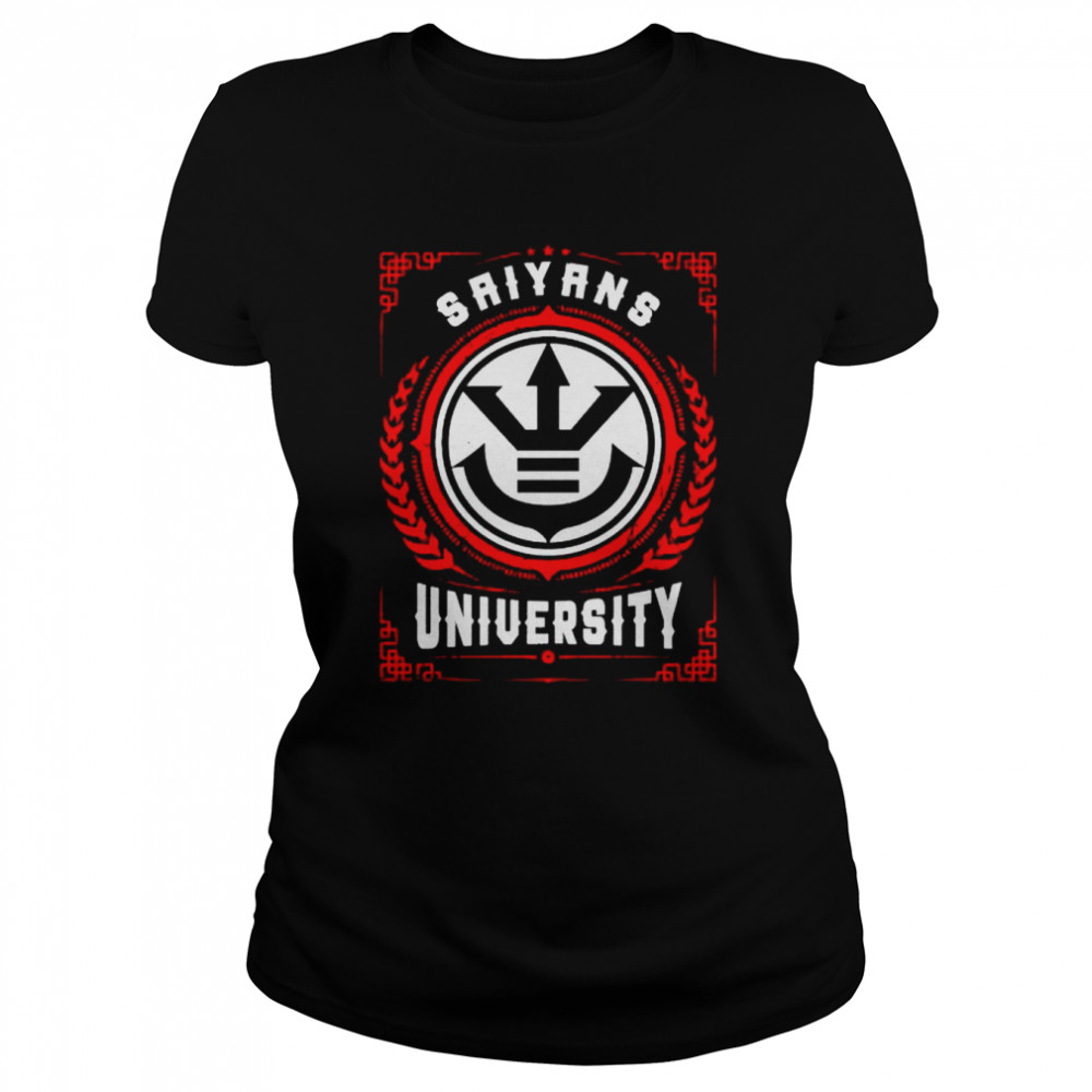 dragon Ball saiyans university shirt Classic Women's T-shirt