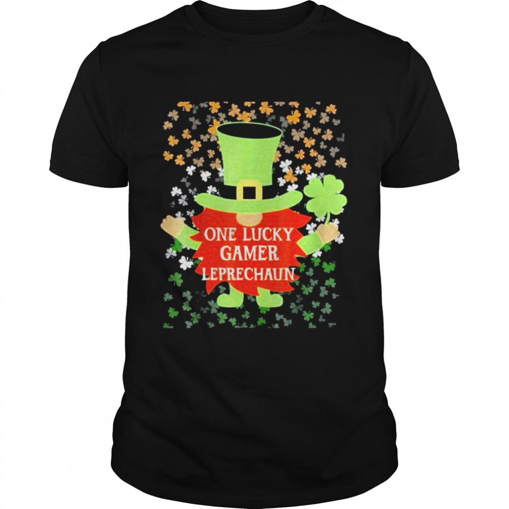 Gamer St Patricks Day Lucky Gnome Family Matching shirt