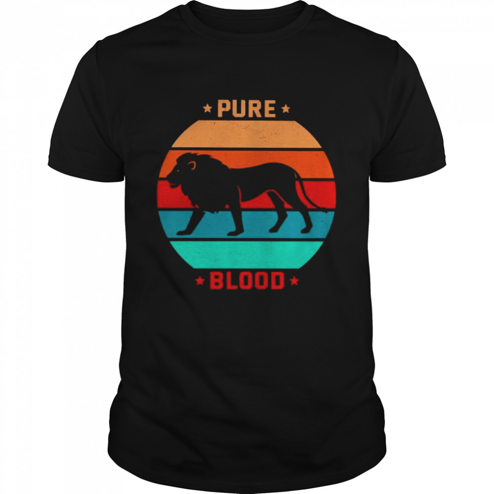 Lion pure blood vintage shirt