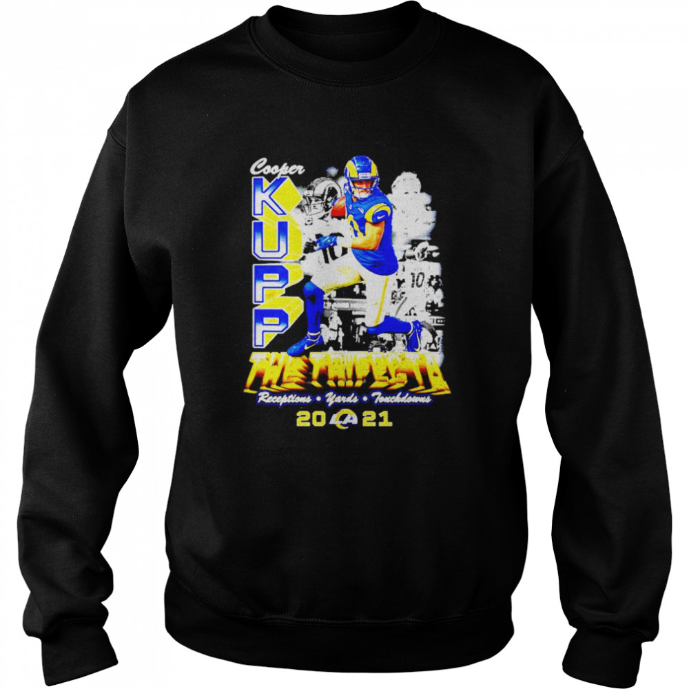 Los Angeles Rams Cooper Kupp the trifecta 2021 shirt Unisex Sweatshirt