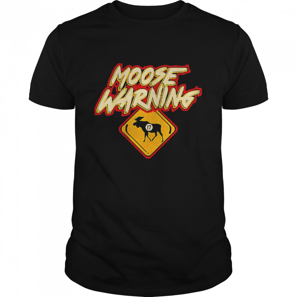 Marcus Foligno moose warning shirt