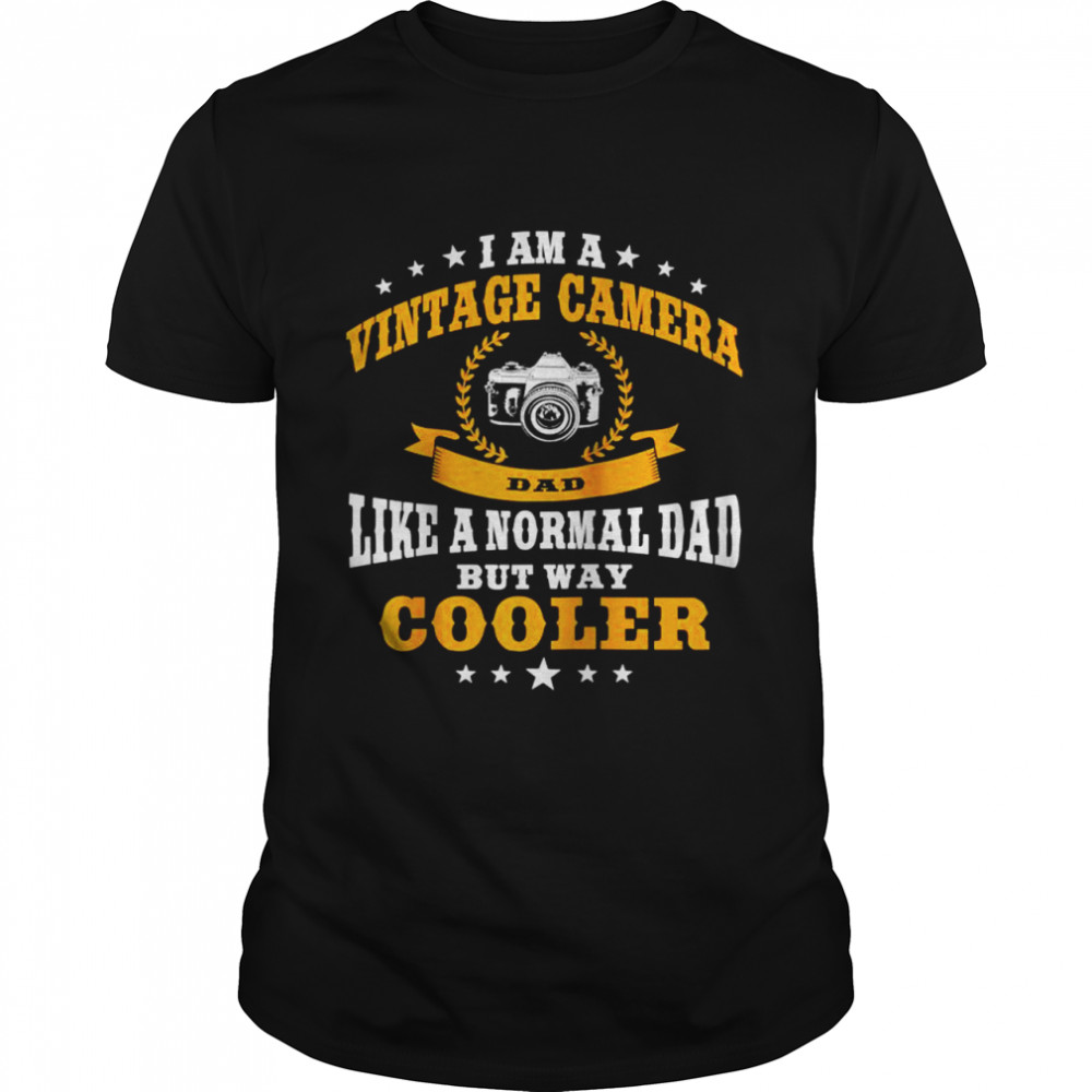 Mens Great Vintage Camera Dad Design Photography Shirt